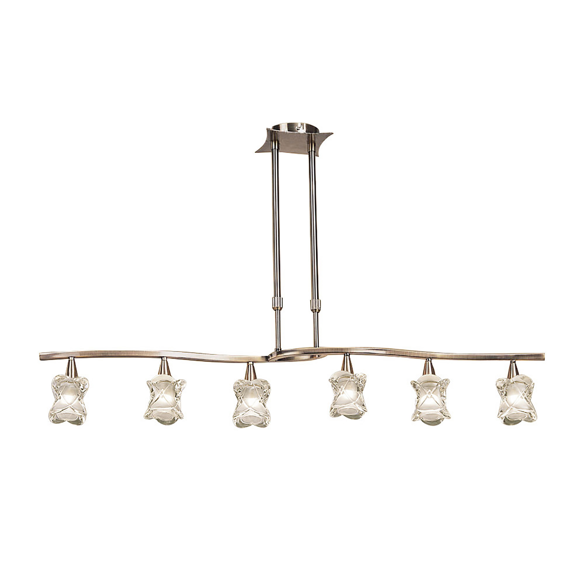Rosa Antique Brass Ceiling Lights Mantra Linear Fittings